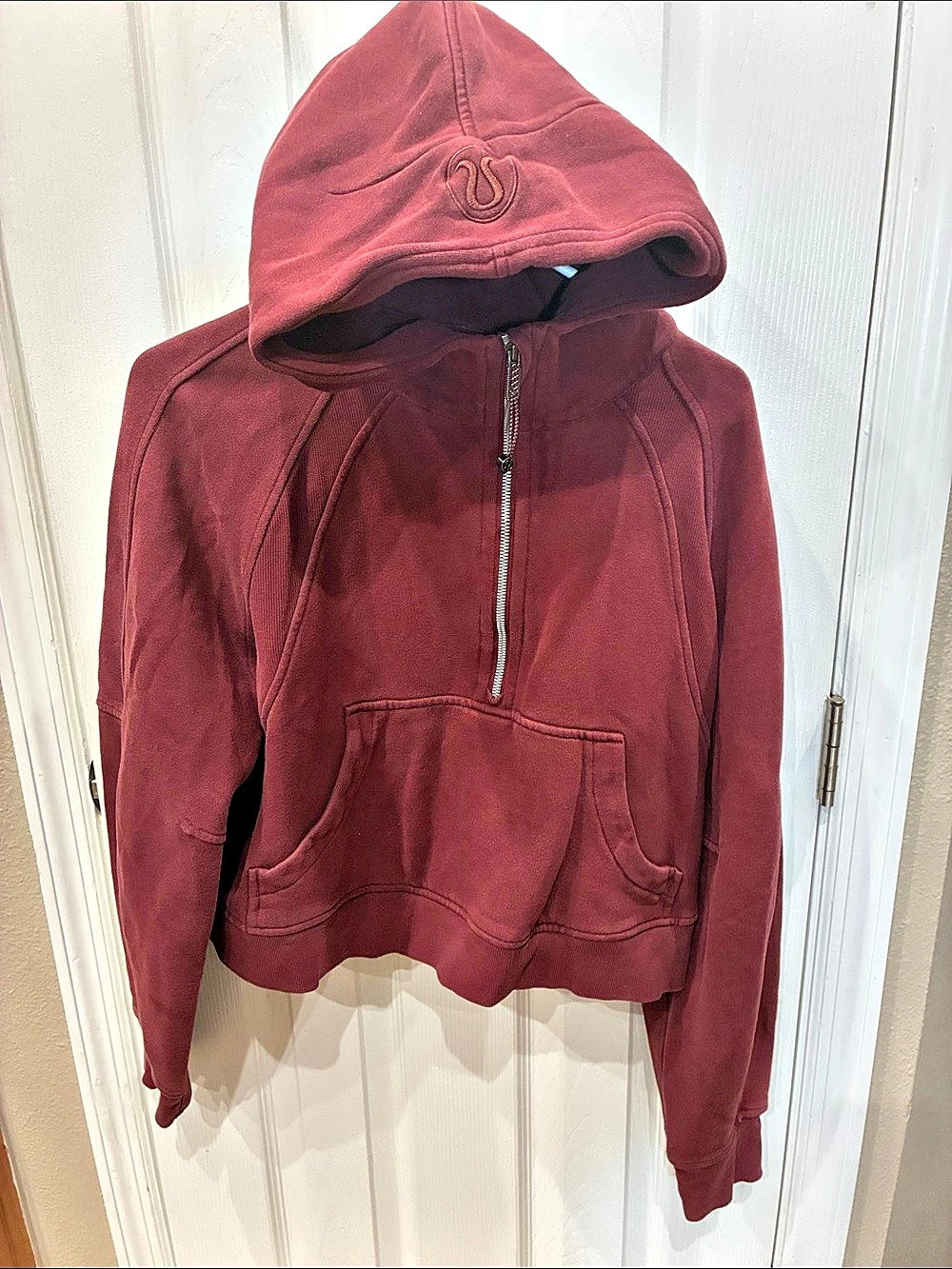 lululemon Scuba Oversized Half-Zip Hoodie Red Large